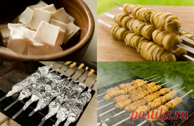 Шашлык из картофеля