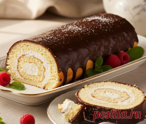 Рулет «Птичье молоко»