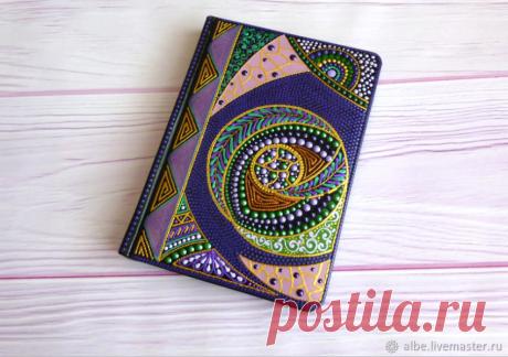 Ежедневник А5 точечная роспись – купить в интернет-магазине на Ярмарке Мастеров с доставкой - GJ5K3RU | Омск