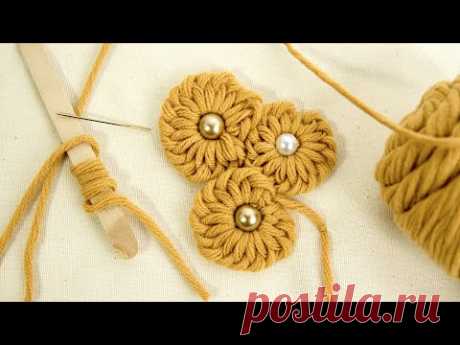 Fun &amp; Easy Flower Ideas: Embroidery Tricks with Yarns by HandiWorks