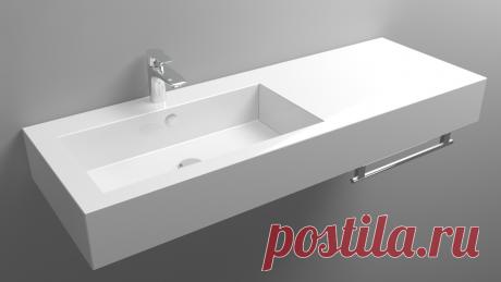 Раковина Стилло 127 левая/правая + полотенцедержатель купить в Москве в интернет-магазине сантехники color-style.ru