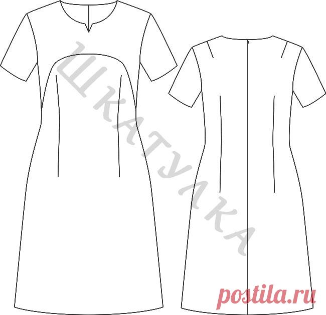 Выкройка платья WD100120 | Шкатулка