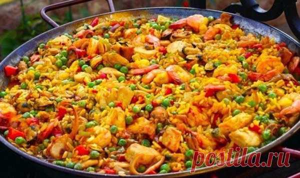 Смешанная паэлья - мексиканская кухня