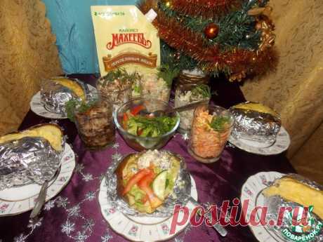 Картофель с разными начинками Кулинарный рецепт