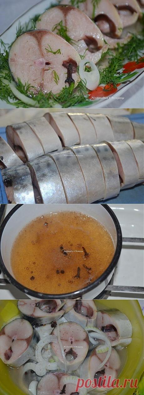 Скумбрия, маринованная в яблочном уксусе с пряностями | Готовим вместе