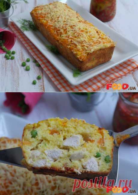 Сырный кекс с тыквой и куриным филе - Кулинарные рецепты на Food.ua