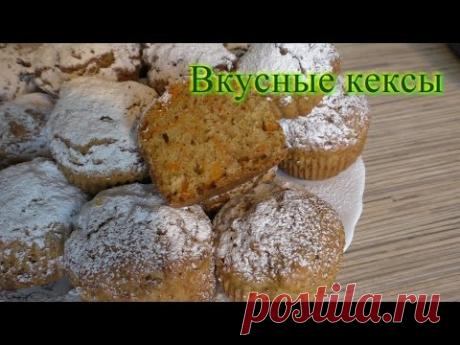 Морковные кексы с имбирем и корицей
