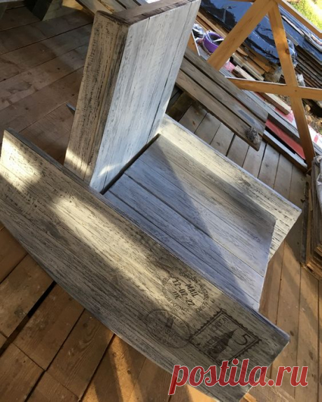 Кресло-качалка своими руками (Правый подлокотник)