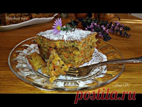 Морковный торт с грушей