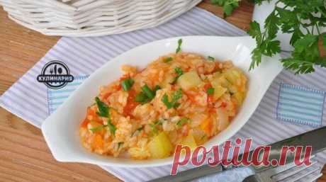 КАБАЧКИ С ОВОЩАМИ И РИСОМ В МУЛЬТИВАРКЕ