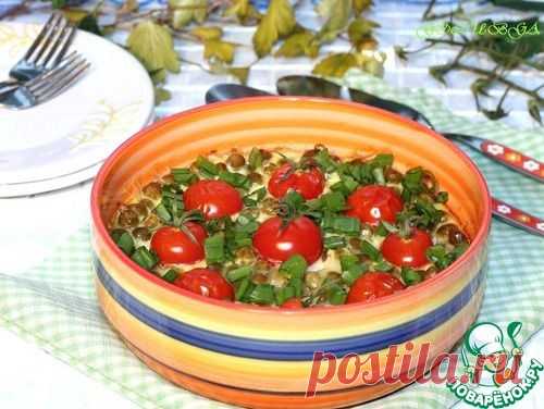 Запеканка из кабачка и зелёного горошка - кулинарный рецепт