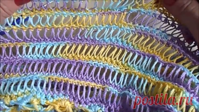 Необычный узор крючком и спицами. Одновременно! | Дневник вязальщицы | Яндекс Дзен