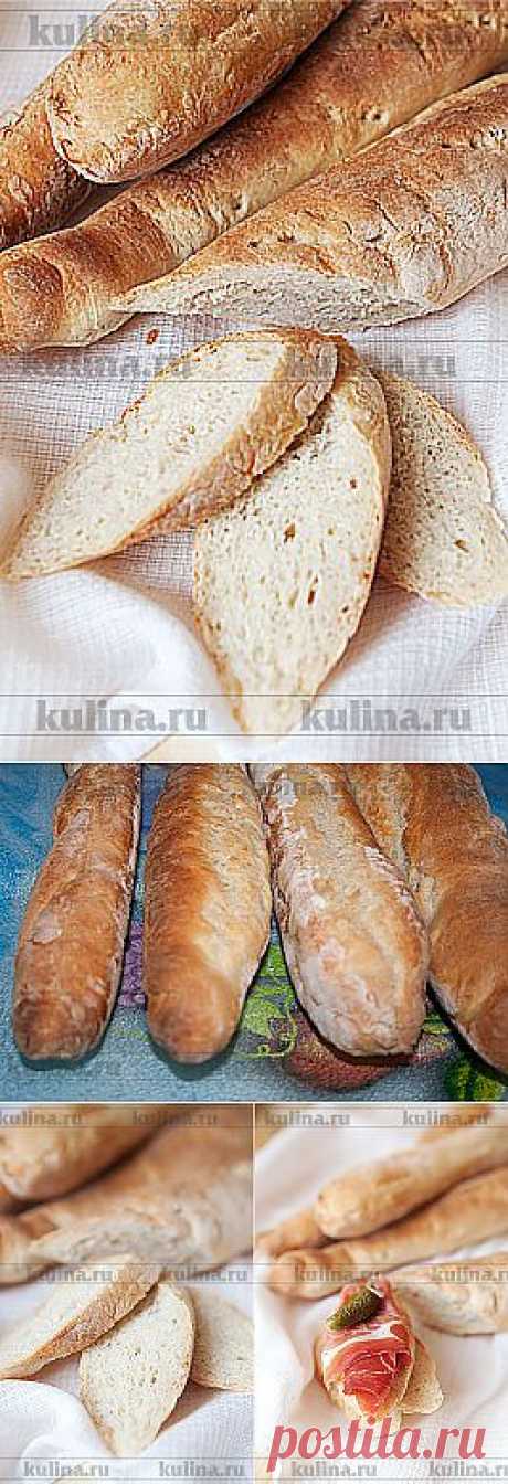 Багеты на опаре (дрожжевой хлеб)
