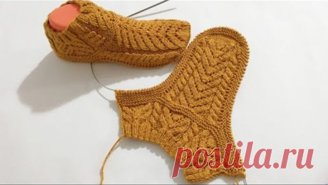 Ajurlu burgulu iki şiş patik modeli yapılışı 1.bölüm