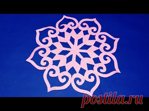 paper cutting snowflake DIY-How to make easy paper cutting Design for decoration-paper craft