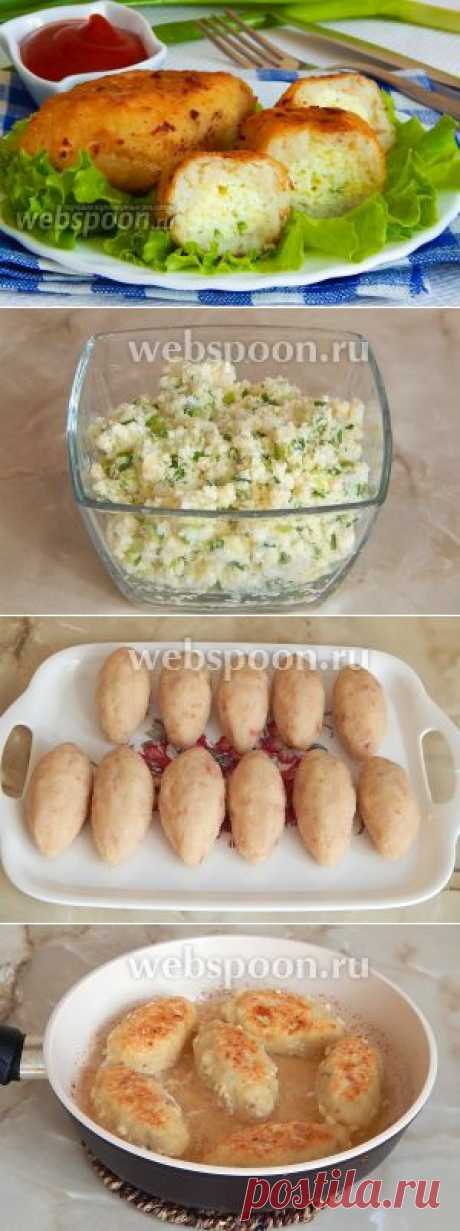 Рыбные зразы с яйцом и сыром.