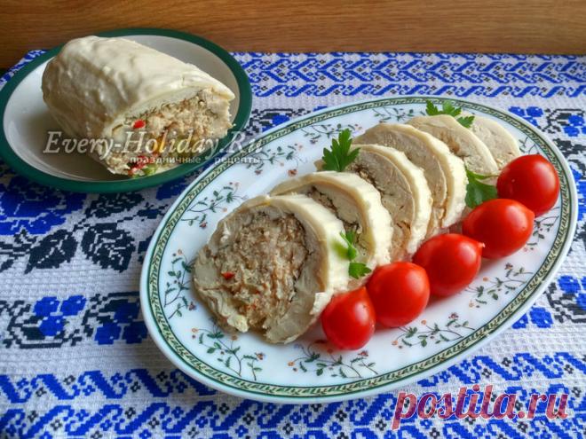 Галантин из курицы: рецепт классический, пошаговый рецепт с фото