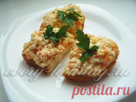Бутерброды с креветками