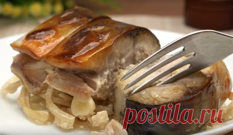 Потрясающая запеченная скумбрия в горчичном маринаде