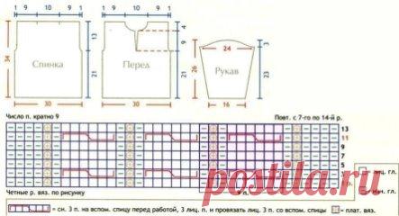 Вяжем детский джемпер спицами