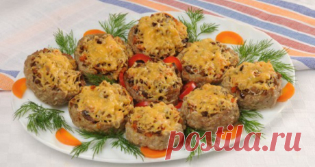 Мясные «гнезда» с грибами и сыром – рецепт и фото