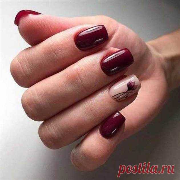 Разнообразие вариантов. Предлагаем трендовые идеи 2019 для супермодного темного маникюра | Люблю Себя