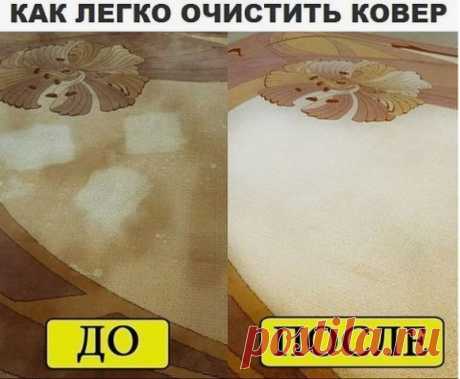 Как очистить ковёр