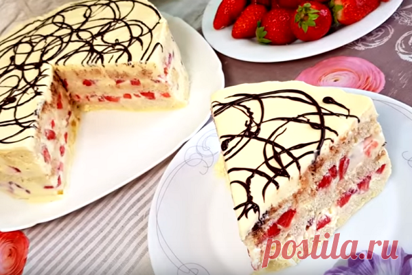 НЕВЕРОЯТНО ВКУСНЫЙ ТОРТ «ЗАГАДКА» БЕЗ ВЫПЕЧКИ, ВСЕГО ЗА 5 МИНУТ Приготовьте этот простой в приготовлении и очень вкусный тортик!