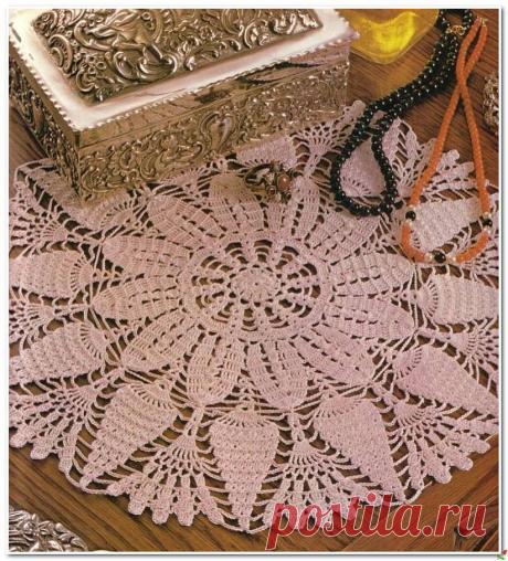 Круглая салфетка.