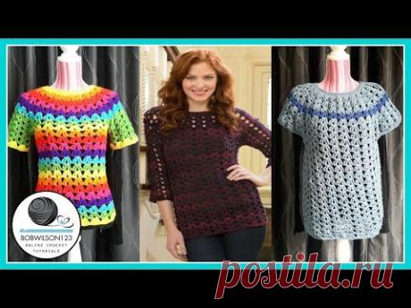 ▶ Crochet Tunic Tutorial Part 1/3 Sm/Med/Lg - YouTube
