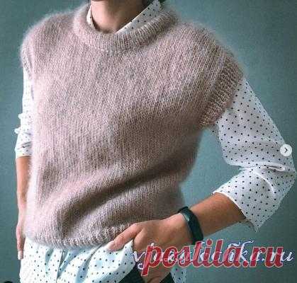 Жилет спицами от knitpetite