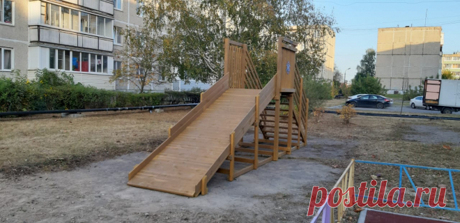 Зимние деревянные горки с доставкой в город Дубна купить на сайте огниво-спорт.ру