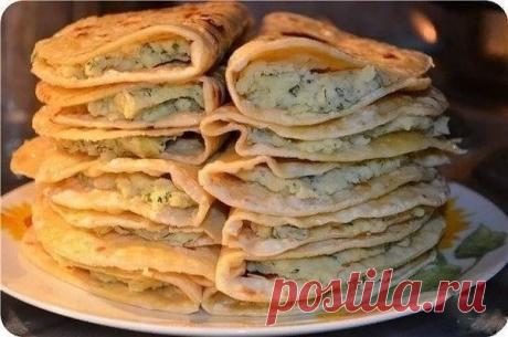 Быстрые татарские лепешки с картошкой