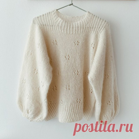 Пост на стене Мохеровый пуловер спицами  💫 Augusta 💫Файл ниже 👇
