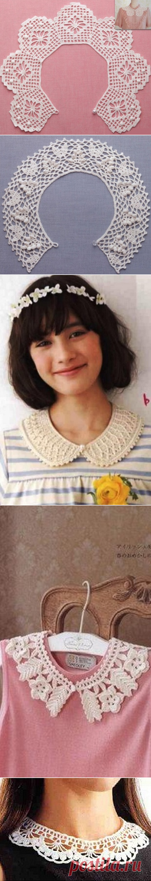 Воротничок для платья крючком