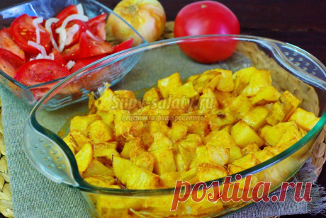 Картофель, запечённый с паприкой и сыром: пошаговый рецепт с фото