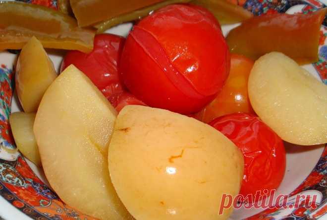 Помидоры с яблоками рецепт .