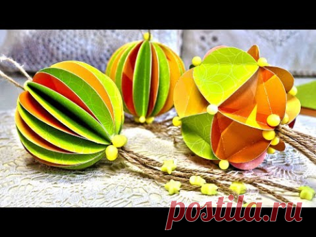3 ИДЕИ ШАРОВ из бумаги своими руками / Китайские фонарики