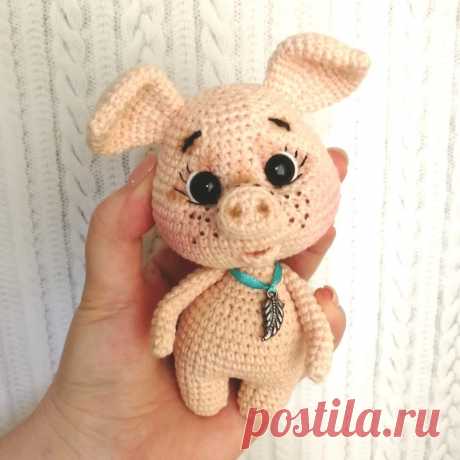 Поросенок амигуруми крючком | Схемы игрушек амигуруми
