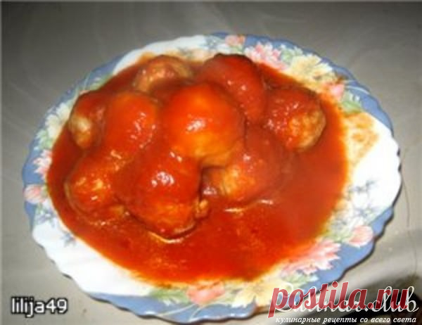 Котлеты-шарики в соус-подливе по-бухарски | Четыре вкуса