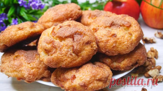 Творожное печенье с яблоками и корицей Творожное печенье с яблоками и корицей. Оно просто идеальное. Получается нежное, ароматное, мягкое и очень вкусное. Даже если дети не любят творог, такое печенье они будут уплетать за обе щеки.ИНГРЕДИ...
