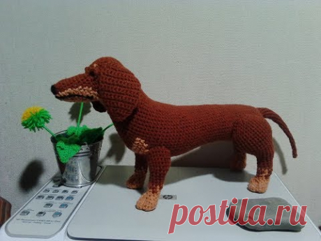 Такса - охотничья собака! ,ч.3. Dachshund is a hunting dog!, р.3. Amigurumi.
