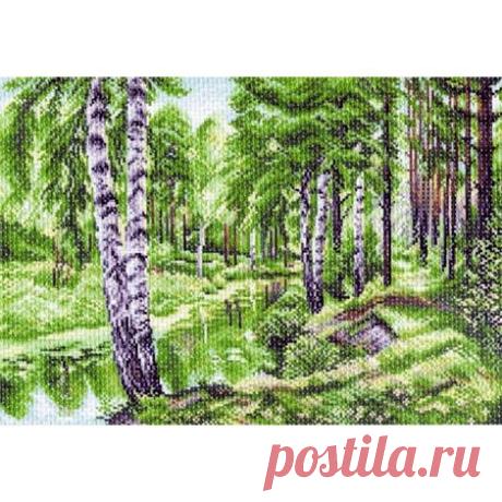 Рисунок на канве 1228 Летний пейзаж (Матрёнин Посад) - цена, фото | Купить рисунок на канве в интернет-магазине «Первый Рукодельный»