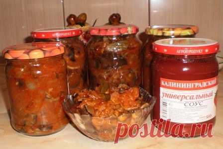 Грибы в томате «Охотники на привале»