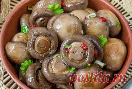 Вкусный и быстрый рецепт грибочков в маринаде | Готовим ДОМА | Яндекс Дзен