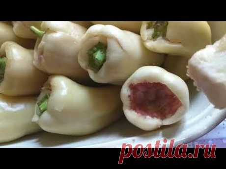 Фаршированный перец и цукини