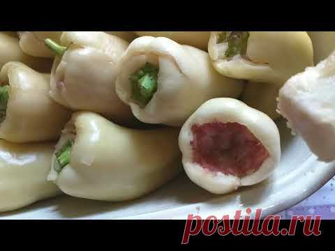 Фаршированный перец и цукини