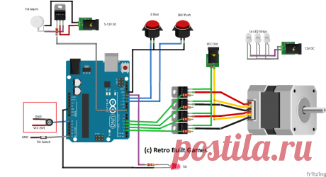 DIY Arcade Cabinet Kits + еще. - Монета Толкатель (ж / Arduino)