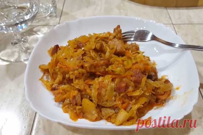 Бигус в казане с копченостями на костре рецепт с фото и видео - 1000.menu