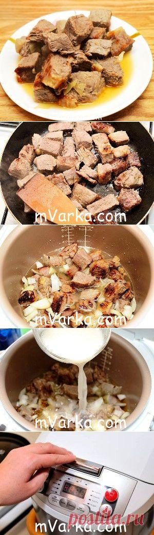 Жаркое из маринованной свинины